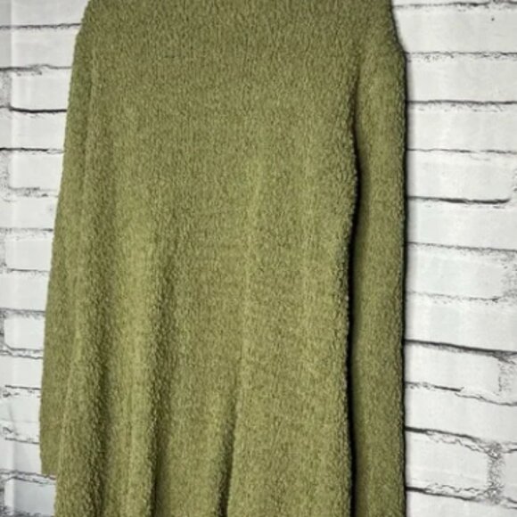 Olive Green Women's Knit Cardigan - Picture 2 of 2